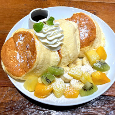 【オリジナルパンケーキハウス】熊本！アミュプラザの中で分厚いふわふわパンケーキを堪能！
